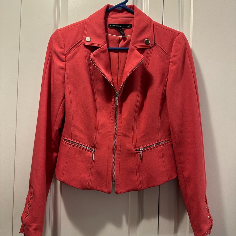 Pink White House Black Market Jacket Size 0